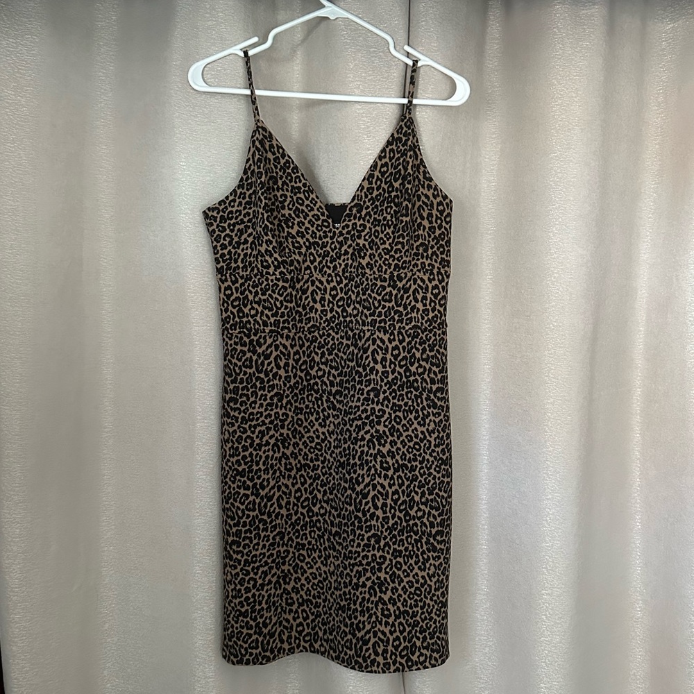 Express Midi Leopard Dress NWOT
